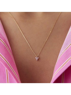 Tria Pembe Minimal Kolye