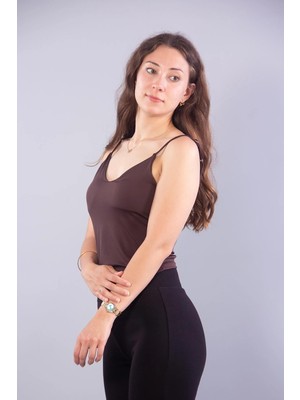Mckanzie 26736 İnce Askılı Kaplı Bodysuit