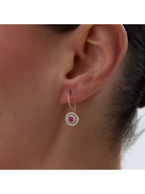 Pembe Sallantılı Küpe