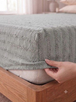 Miabella Home  Çift Kişilik Lastikli Çarşaf %100 Pamuk Armürlü Fitted Yumuşak Dokulu Tek Kişilik Lastikli Çarşaf