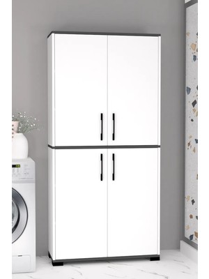 Mobilique Yalın Dört Kapaklı Modern Banyo Dolabı
