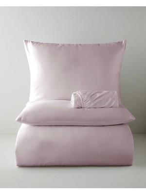 English Home Micell Lyocell Saten Çift Kişilik Nevresim Takımı 200X220 cm Lila