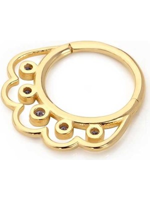 Çiçek Model Helix Piercing