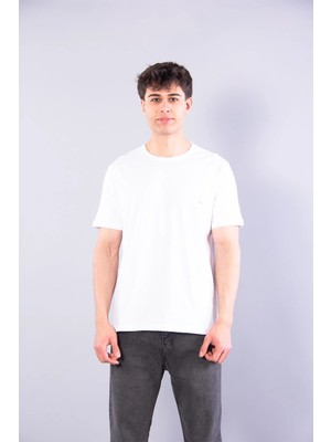 Mckanzie 7410 Süprem Sol Göğsü Enjeksiyon Çizgi Baskılı Bisiklet Yaka T-shirt
