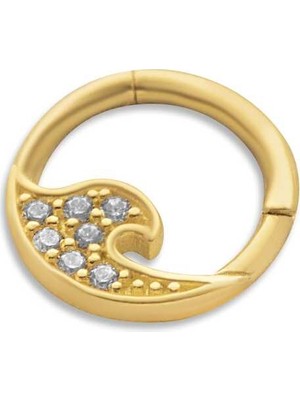 Taşlı Dalga Helix Piercing