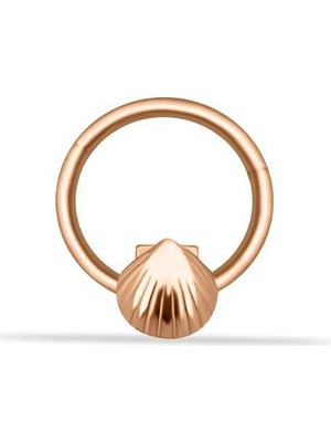 Deniz Kabuğu Motifli Helix Piercing