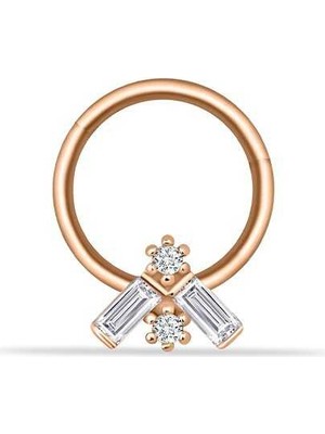 Şık Baget Taşlı Helix Piercing