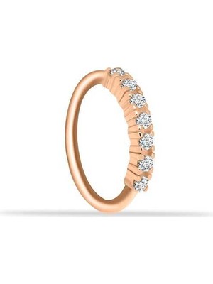 Alttan Yedi Taşlı Helix Piercing