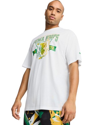 Puma Rival Rage 3 Erkek Beyaz Basketbol T-Shirt 68544701