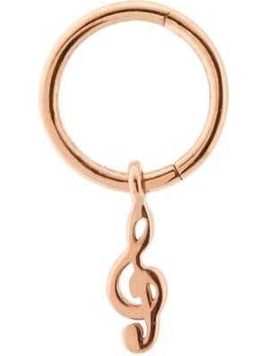 Sol Anahtarı Sallantılı Minimal Halka Piercing