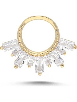 Dizi Baget Taşlı Helix Piercing