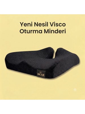 Dear Visco Ortopedik Oturma Minderi Ergonomik Memory Foam Oturma Yastığı Posture Destek Yastığı Rahatlatan Minder Coccyx Minder Oyuncu Koltuğu Minderi