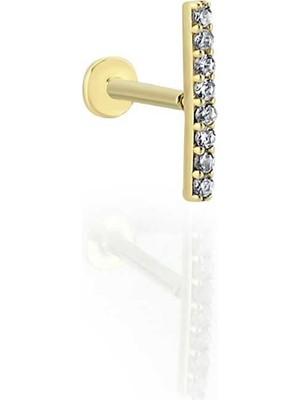 Sekiz Taşlı Çubuk Tragus Piercing
