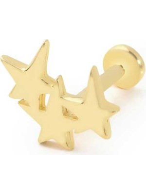 Üç Yıldız Model Tragus Piercing