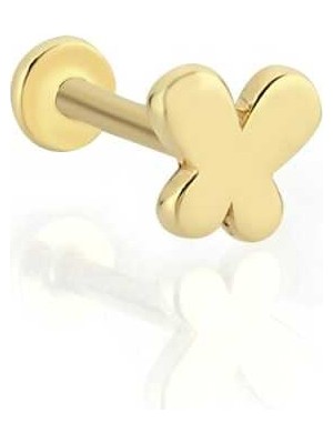 Kelebek Plaka Tragus Piercing