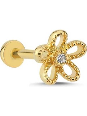 Tektaş Işleme Detaylı Modern Tragus Piercing