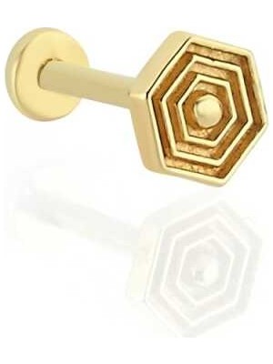Altıgen Model Tragus Piercing