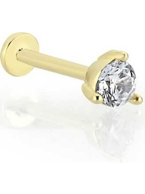 Large Üç Tırnaklı Tektaş Tragus Piercing