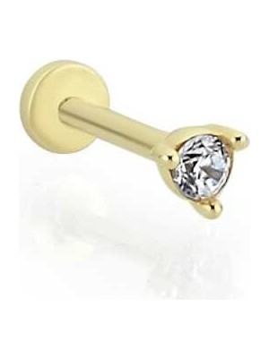 Mini Üç Tırnaklı Tektaş Tragus Piercing