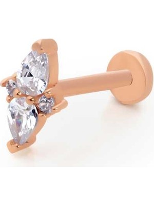 Damla Taş Model Tragus Piercing