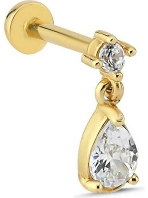 Tektaş Ucunda Damla Tragus Piercing