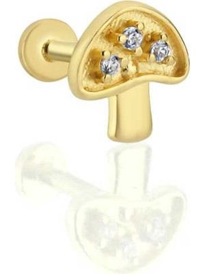 Mushroom Tragus Piercing
