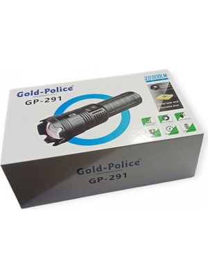 ALK Gold Polıce GP-291 Güçlü El Feneri 20,000 Lümen