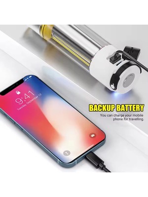 ALK 1000 Lümen Güçlü Aydınlatmaya Sahip Gold  GP-222 Ile Kamp Gecelerini Aydınlatın Hem El Feneri Hem De Kamp Lambası Olarak Kullanılabilen Çok Fonksiyonlu Yapısı, USB Şarj Özelliği ve Dayanıklı Gö