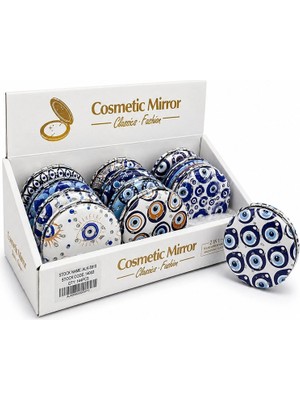 Uravas Store Yuvarlak Taşlı El Aynası Kalın ALK5910
