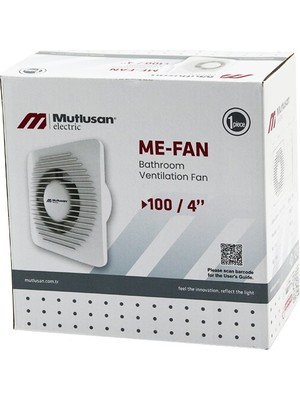 Uravas Store MUTLUSAN-001 211 000 100 00 00 Me-Fan 1004&AMP;QUOT;BANYO Tuvalet Havalandırma Aspiratörü 12W 2450RPM 100M3/H (5528)