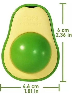Toptan Bulurum Avokado Tasarımlı Kedi Yalama Topu