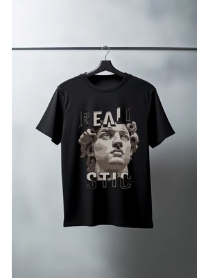 Velmora Fashion Unisex Oversize 24/1 Penye DTF Baskılı Tişört - DTF70
