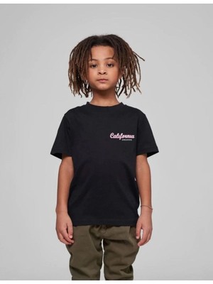 Tarz Yeri Çocuk Unisex Baskılı T-Shirt - Siyah