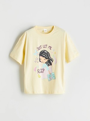 Lc Waikiki Yeni Sezon Bisiklet Yaka Kız Çocuk Pijama Üst