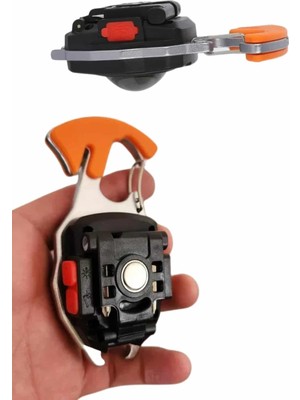Renas Store 7 Modlu Mini LED Lamba Anahtarlık USB Şarjlı Kamp Için Taşınabilir