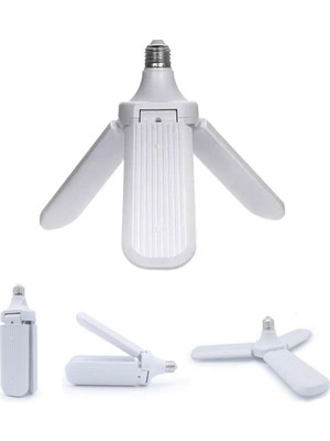 Renas Store 3 Kollu Pervane Modeli Beyaz LED Lamba Ampul 24W - E27 (5528)