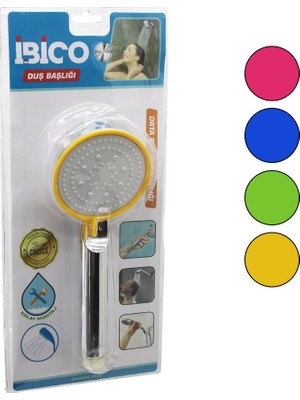 Renas Store Orta Boy Yuvarlak=8.7cm Duş Başlık Kademeli Vakumlu Krom Gövde-Renk.kenar-Beyaz ZEMİNSAP:14CM (5528)