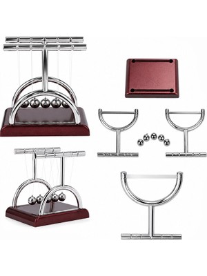 Renas Store Balance Balls Küçük Newton - Metal Denge Topları Masa Üstü (5528)