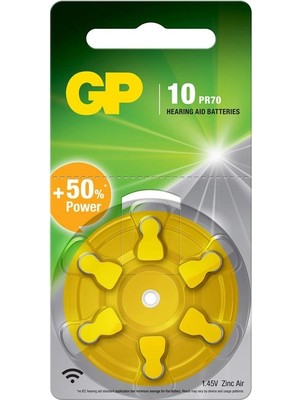 Gp ZA10 1.4V Düğme Kulaklık Pili  6'lı Paket (Kdo)