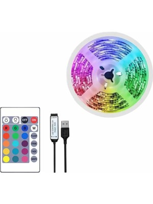 Renas Store 10M Şerit LED Iç Mekan Renkli Rgb Şerit LED Kumandalı