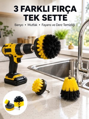 Mrt Teknik Banyo, Mutfak, Jant ve Fayans Temizliği Için Uygun Matkap Başlığı