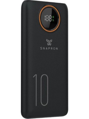 Snapron SNP-3012 10.000 Mah LCD Ekran Dahili Kablolu 22.5W Hızlı Şarj Powerbank (Kdo)