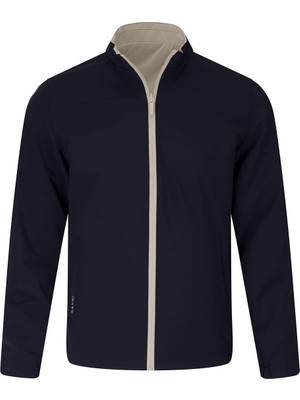 Saykı Lacivert Slim Fit Hakim Yaka Mont