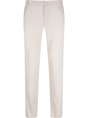 Hatemoğlu Ekru Regular Fit Yandan Cepli 100% Pamuk Jogger Pantolon