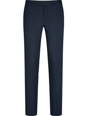 Hatemoğlu Lacivert Slim Fit Yandan Cepli Kumaş Pantolon