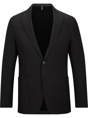 Hatemoğlu Siyah Slim Fit Mono Yaka Casual Takım Elbise