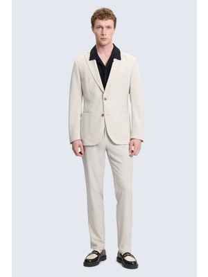 Hatemoğlu Taş Slim Fit Mono Yaka Casual Takım Elbise