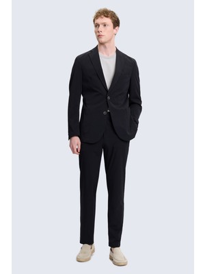 Hatemoğlu Siyah Performans Suit Slim Fit Takım Elbise