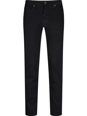 Hatemoğlu Siyah Regular Fit 5 Cep Pamuklu Kot Pantolon
