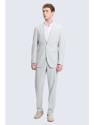 Hatemoğlu Yeşil Slim Fit Mono Yaka Casual Takım Elbise